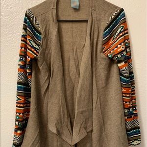 Flying Tomato Aztec cardigan